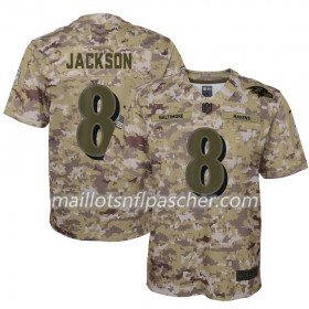 Maillot Baltimore Ravens Lamar Jackson 8 Nike Salute to Service - Homme